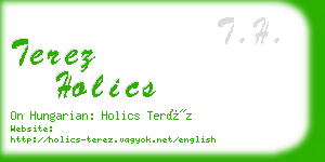 terez holics business card